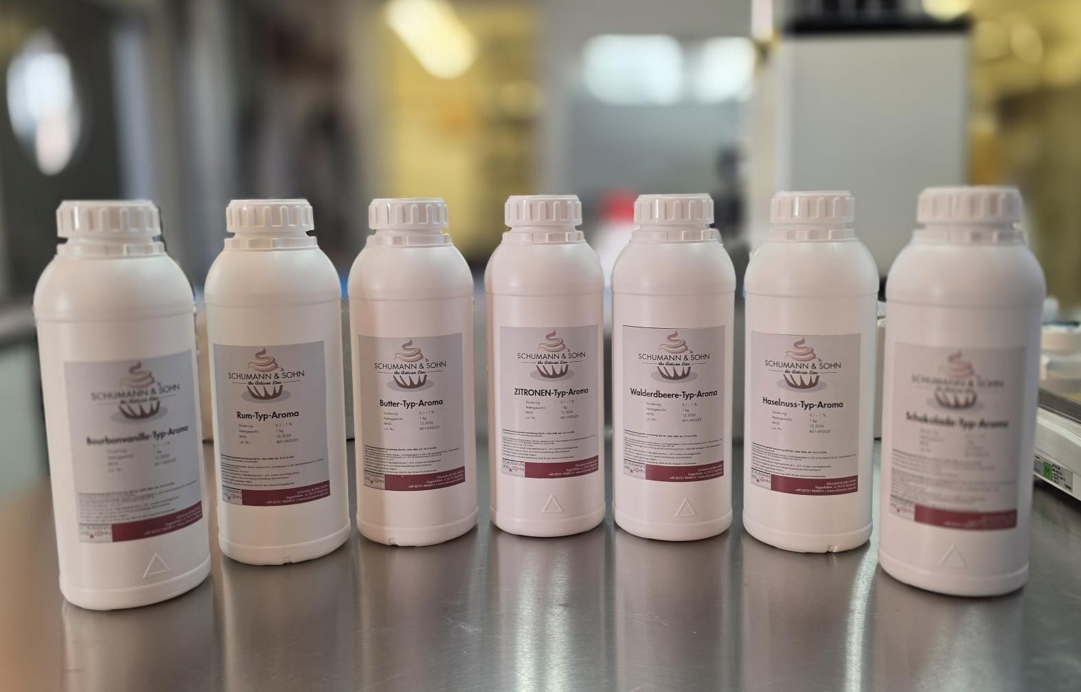 selections of liquid flavour bottles