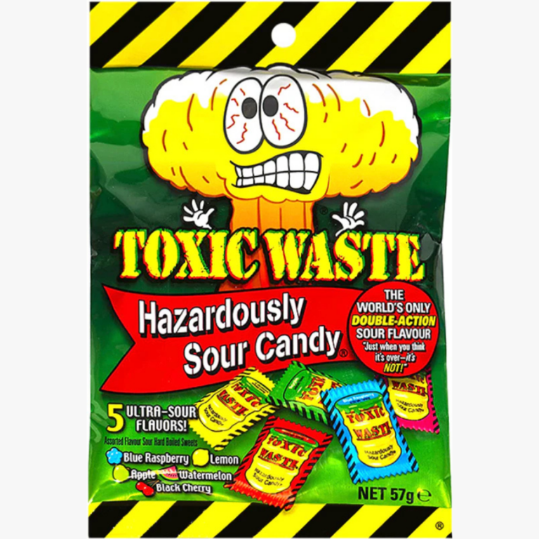 candy trend: toxic waste is a trendy, super sour tasting candy