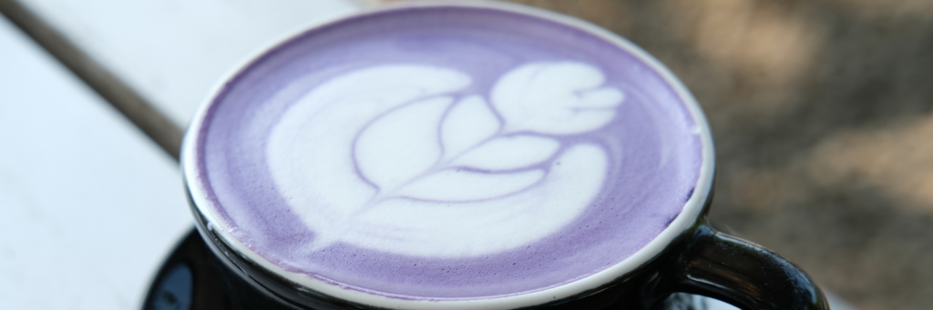 Ube-latte