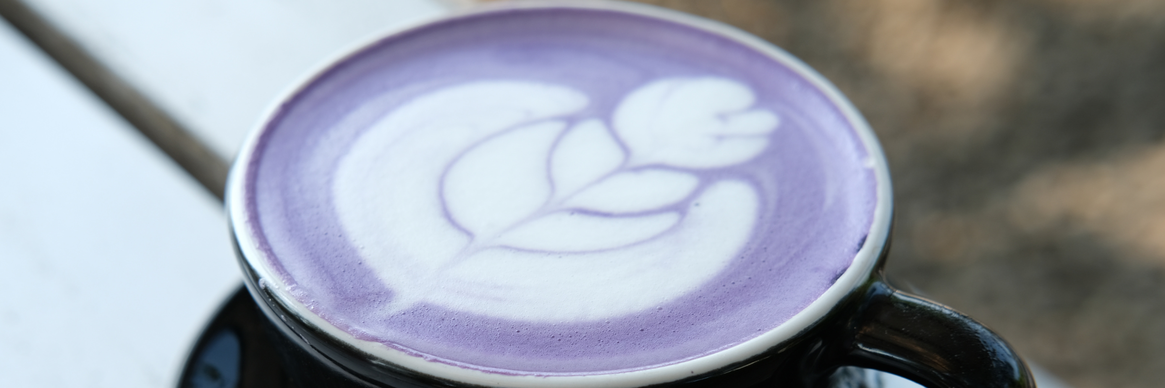 Ube-latte